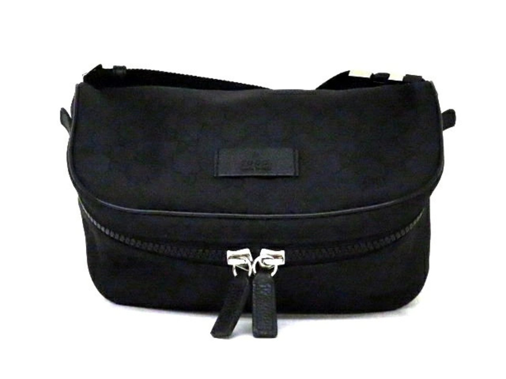 Gucci Waist Belt Crossbody bag GG calfskin black